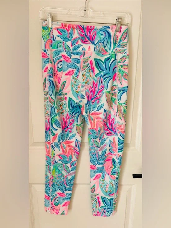 Lilly Pulitzer Weekender High Rise 24” Legging Toucan Do It Better Sz M Colorful - Picture 5 of 9